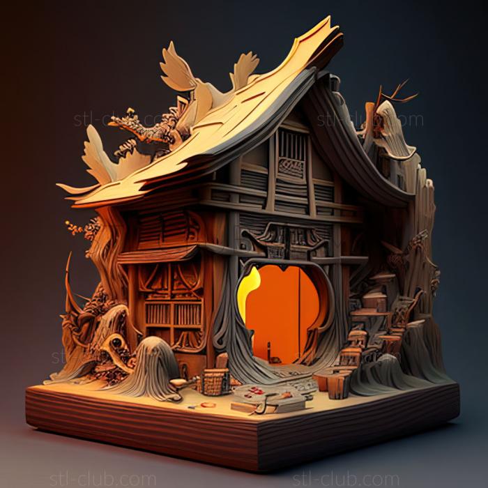 3D мадэль Дом для Двеббла Ишизумай Верни свой дом (STL)